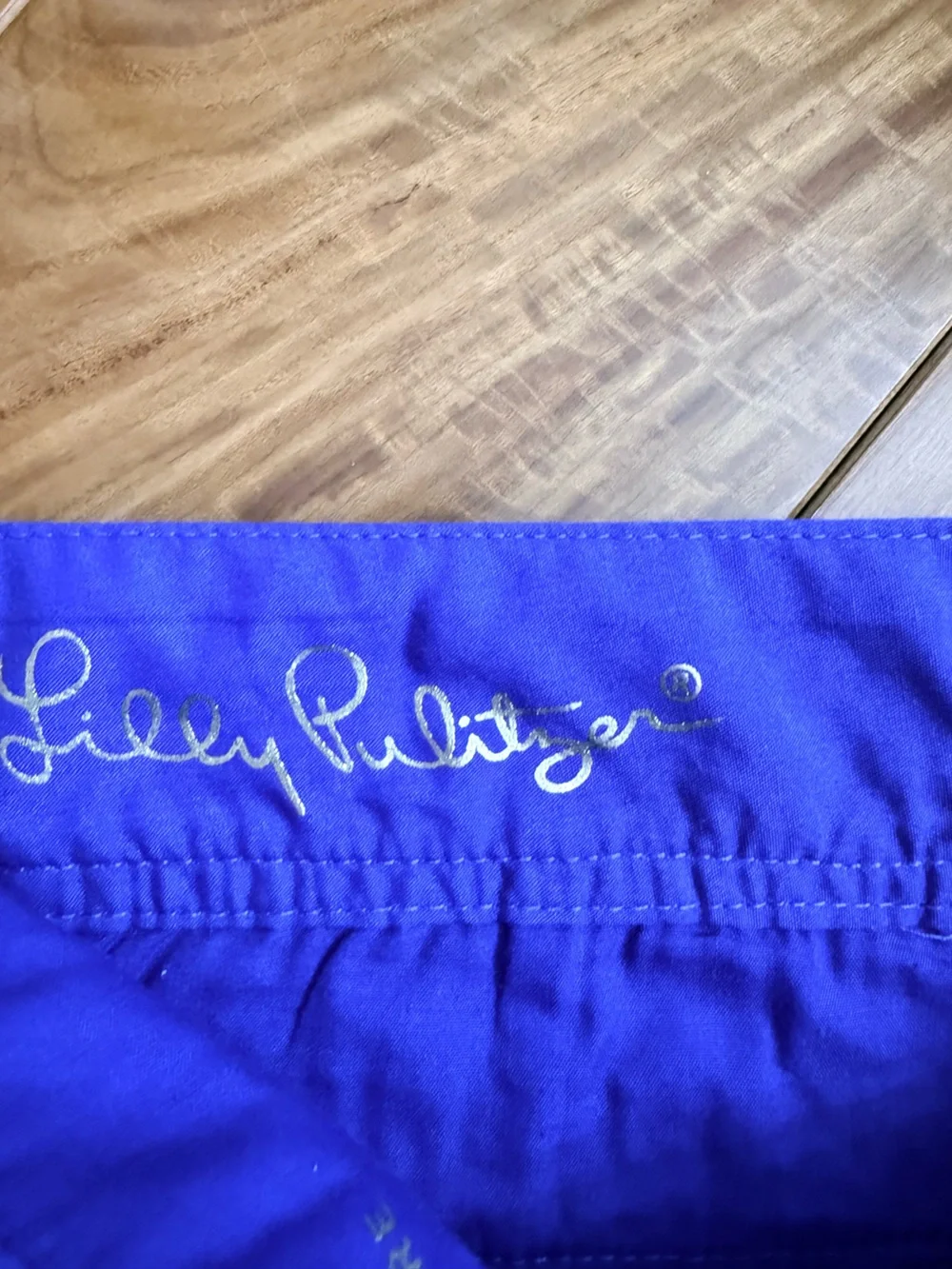 Lilly Pulitzer Bright Blue Women's Athletic Shorts - Picture 3 of 7